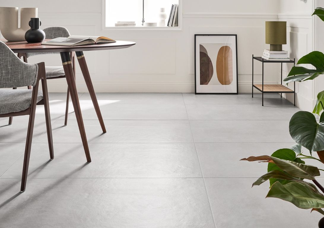 Carrelage EXTRA gris clair, aspect béton 60x120cm, dim 60.00 x 120.00 cm