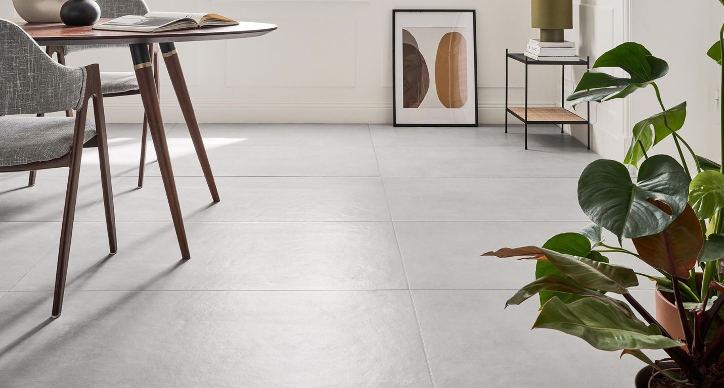 Carrelage EXTRA gris clair, aspect béton 60x120cm, dim 60.00 x 120.00 cm