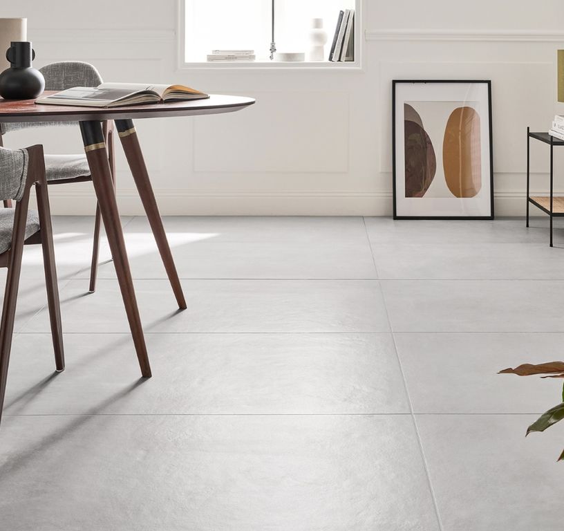 Carrelage EXTRA gris clair, aspect béton 60x120cm, dim 60.00 x 120.00 cm