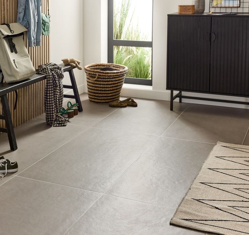 Carrelage EXTRA taupe, aspect béton 60x120cm, dim 60.00 x 120.00 cm