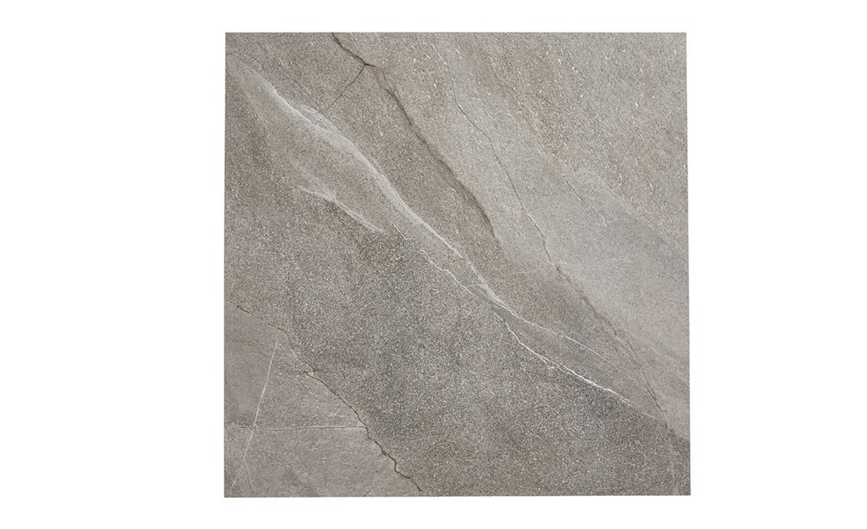 Carrelage HALLEY gris, aspect pierre gris, dim 90.00 x 90.00 cm
