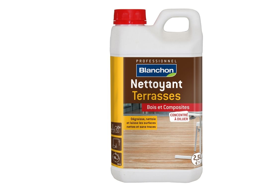 Nettoyant  TERRASSE EXTERIEURE, TRANSLUCIDE, BOIS ET COMPOSITES, 2.5L , mat, 2.50 L