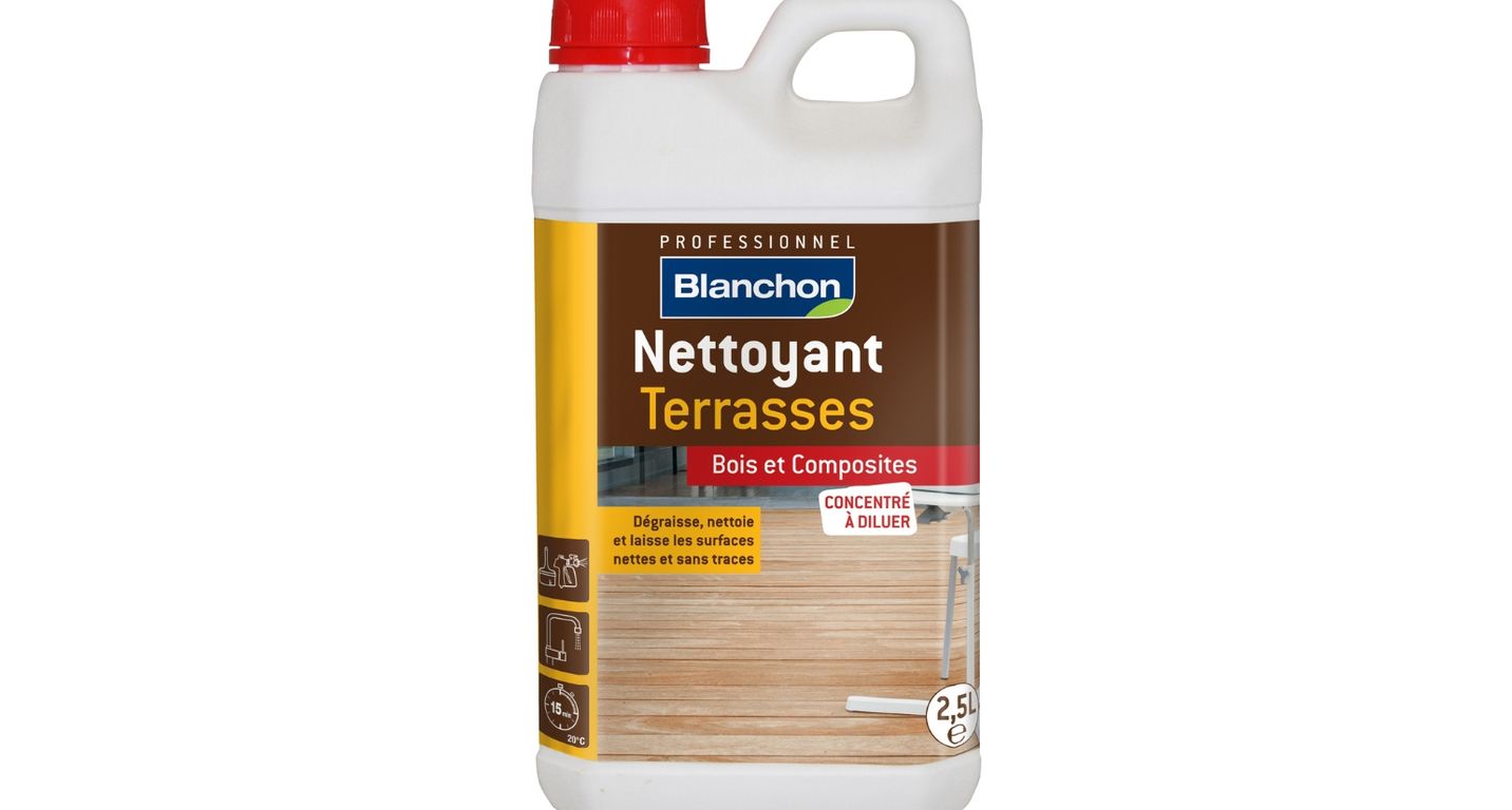Nettoyant  TERRASSE EXTERIEURE, TRANSLUCIDE, BOIS ET COMPOSITES, 2.5L , mat, 2.50 L