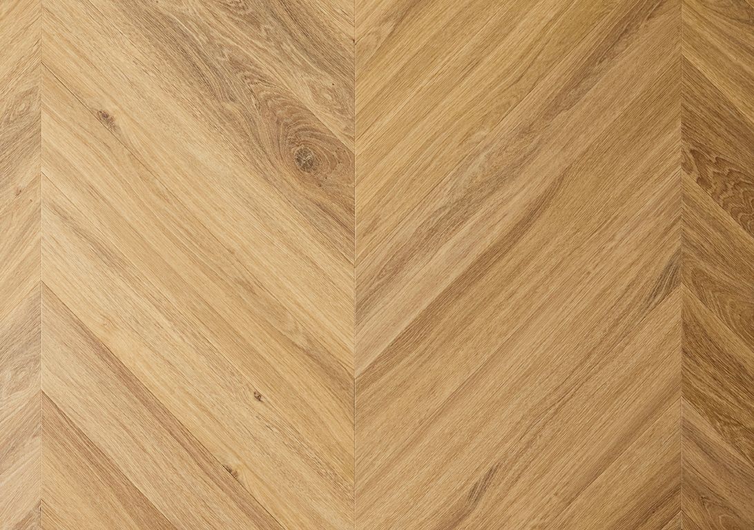 Sol vinyle CHEVRON , Bois chêne naturel, lame 12.00 x 69.00 cm