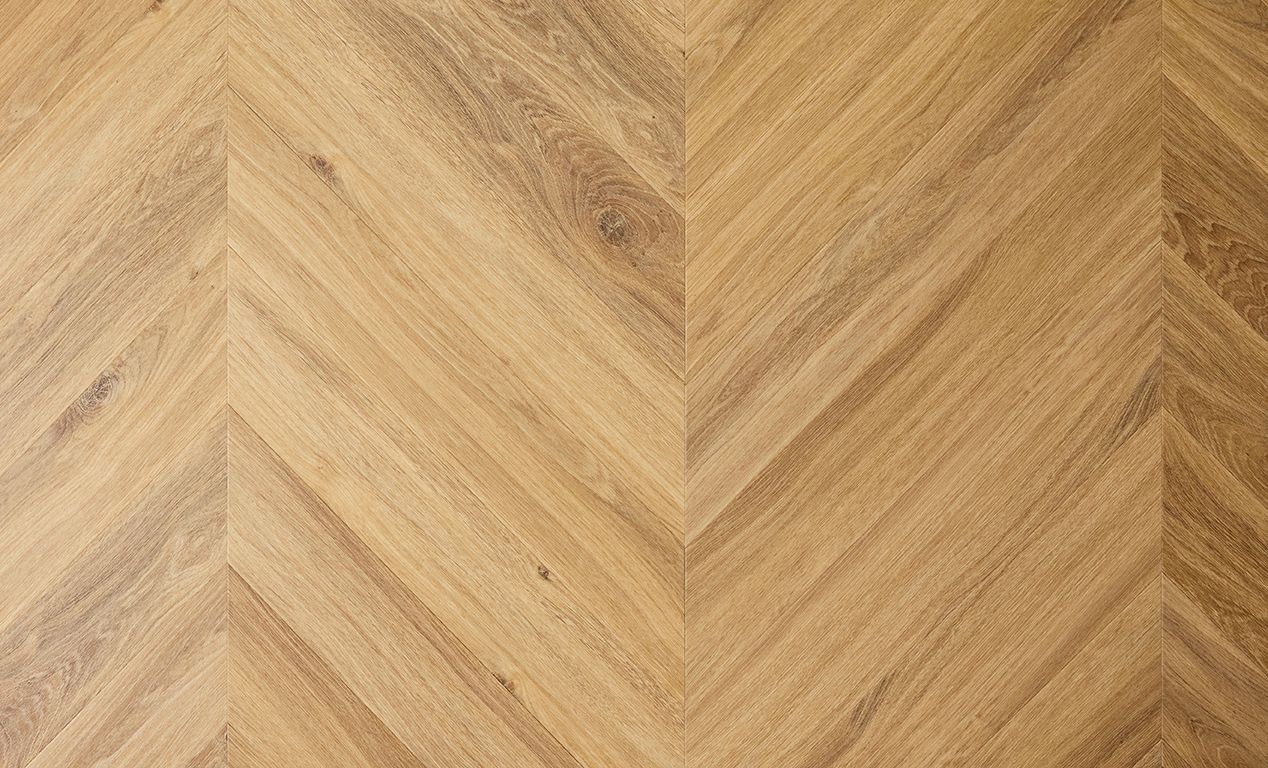 Sol vinyle CHEVRON , Bois chêne naturel, lame 12.00 x 69.00 cm