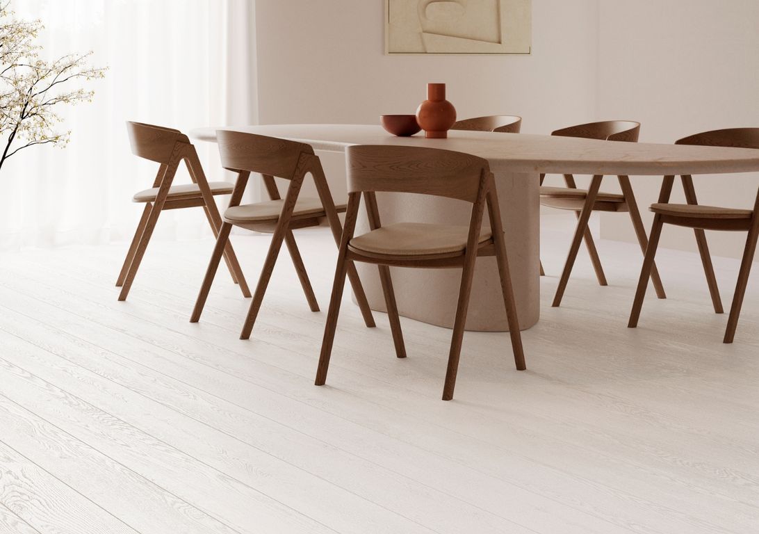 Sol vinyle rouleau WOODLINE , Bois blanc, rouleau 4.00 m