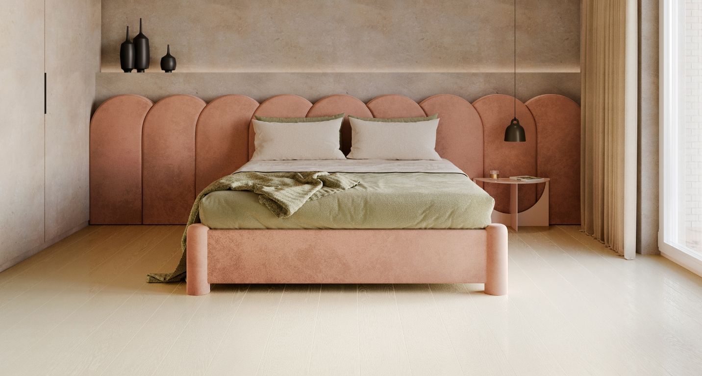 Sol vinyle rouleau WOODLINE , Bois beige, rouleau 4.00 m