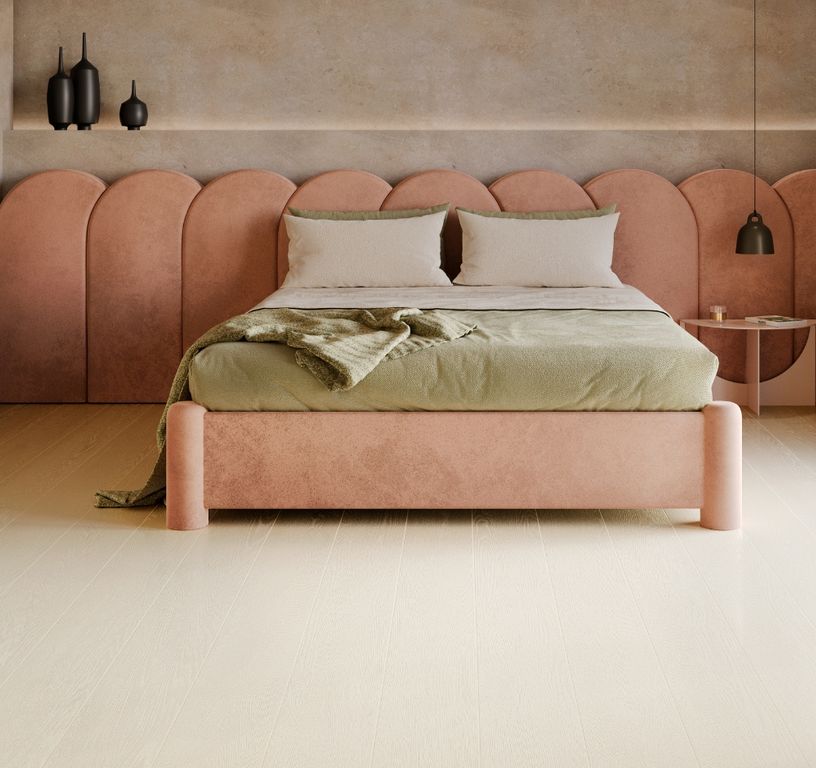 Sol vinyle rouleau WOODLINE , Bois beige, rouleau 4.00 m