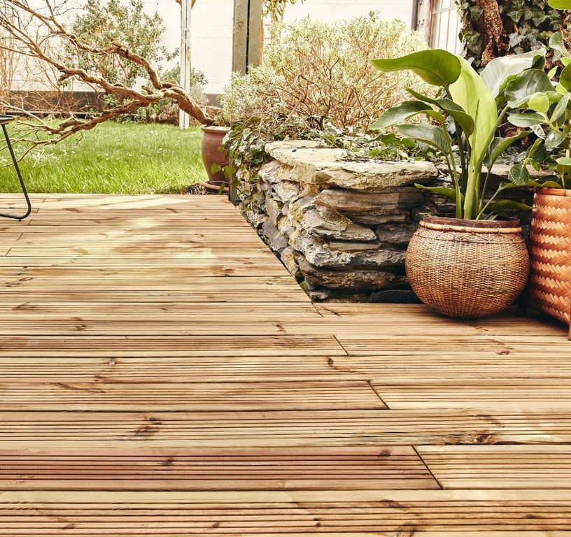 Lame de terrasse OGLIO PIN PREMIER VERT CLASSE 4, 1.95M ,l 14.50 x L 195 cm