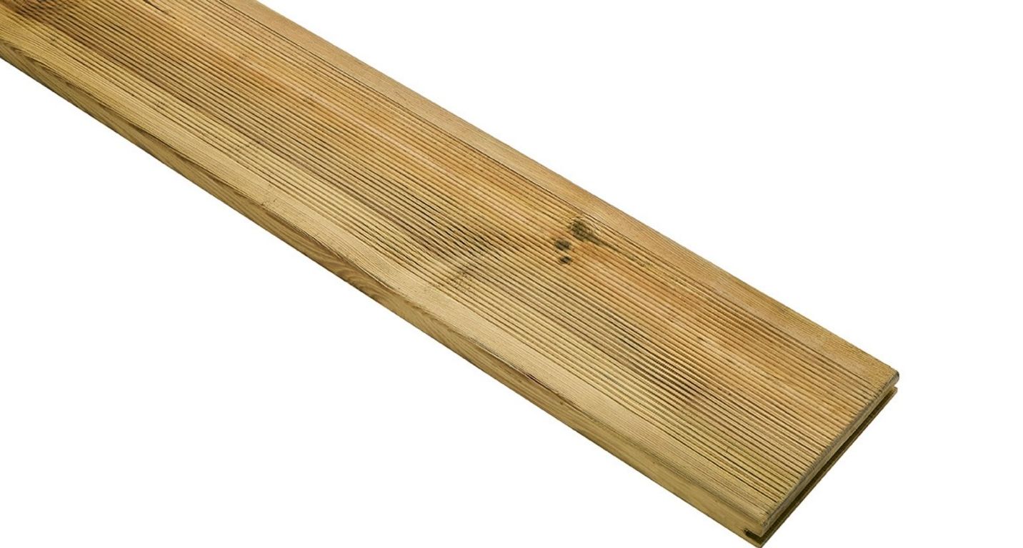 Lame de terrasse OGLIO PIN PREMIER VERT CLASSE 4, 1.95M ,l 14.50 x L 195 cm