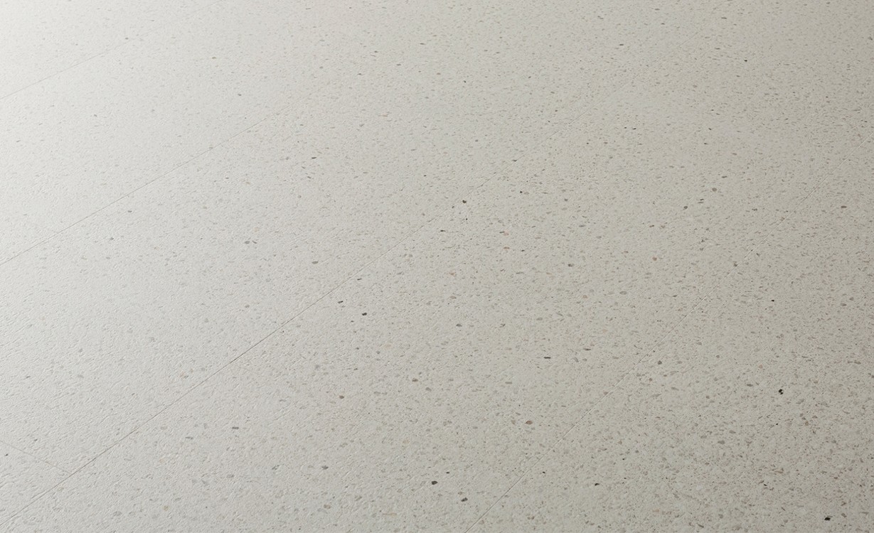 Sol vinyle TOLEDO ACOUSTIC DALLE , Motif terrazzo crème, dalle 30.50 x 61.00 cm