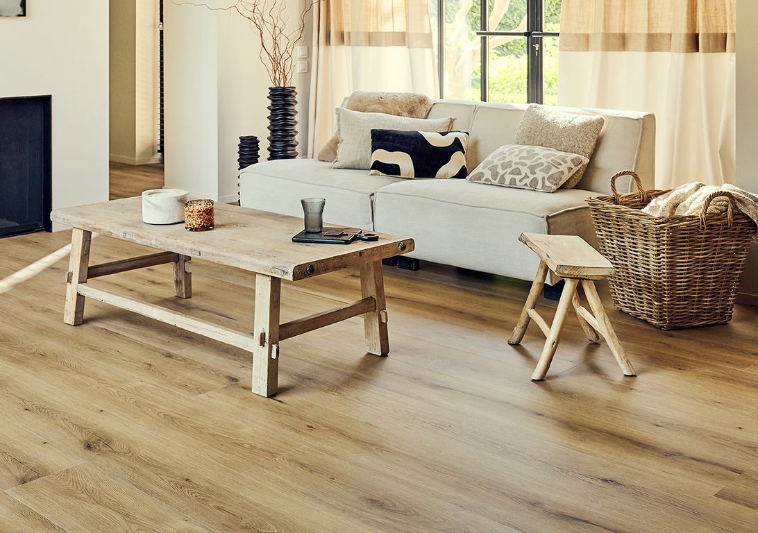 Sol vinyle CHATEAU XXL , Bois chêne naturel clair, lame 23.00 x 184.20 cm