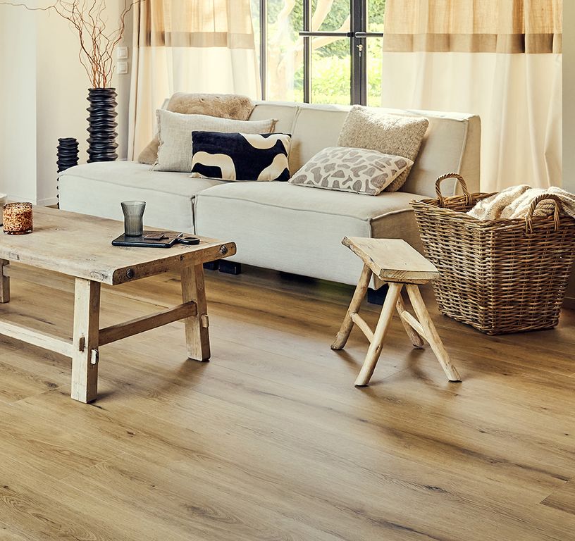 Sol vinyle CHATEAU XXL , Bois chêne naturel clair, lame 23.00 x 184.20 cm