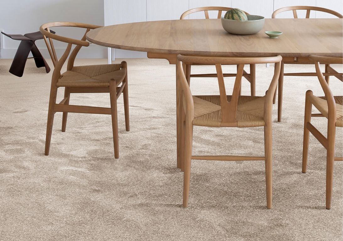 Moquette velours KIARA, col taupe, rouleau 4.00 m