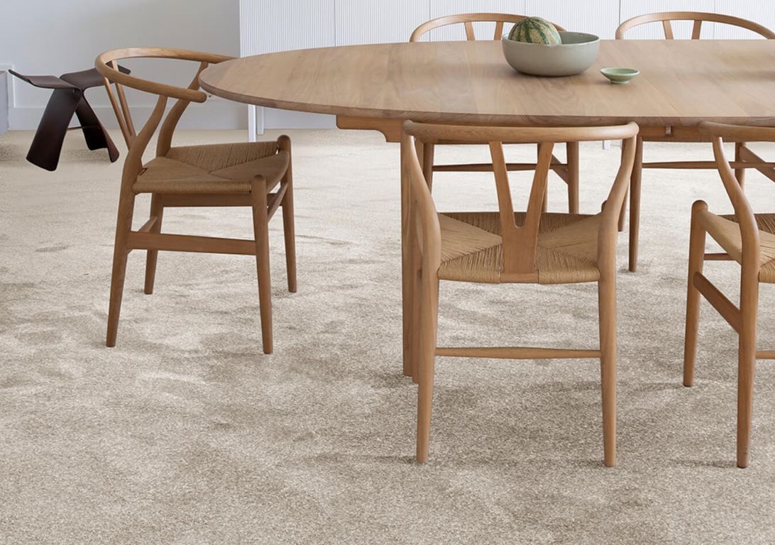 Moquette velours KIARA, col beige, rouleau 4.00 m