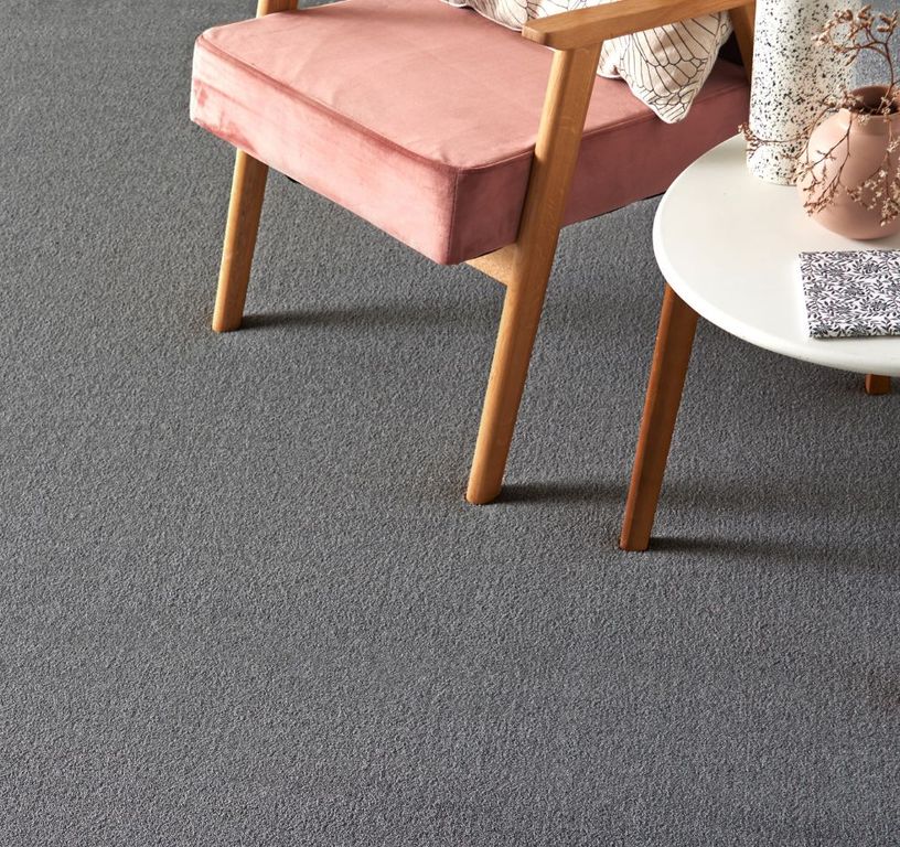 Moquette velours MERVEILLE ECO, col Gris , rouleau 4.00 m