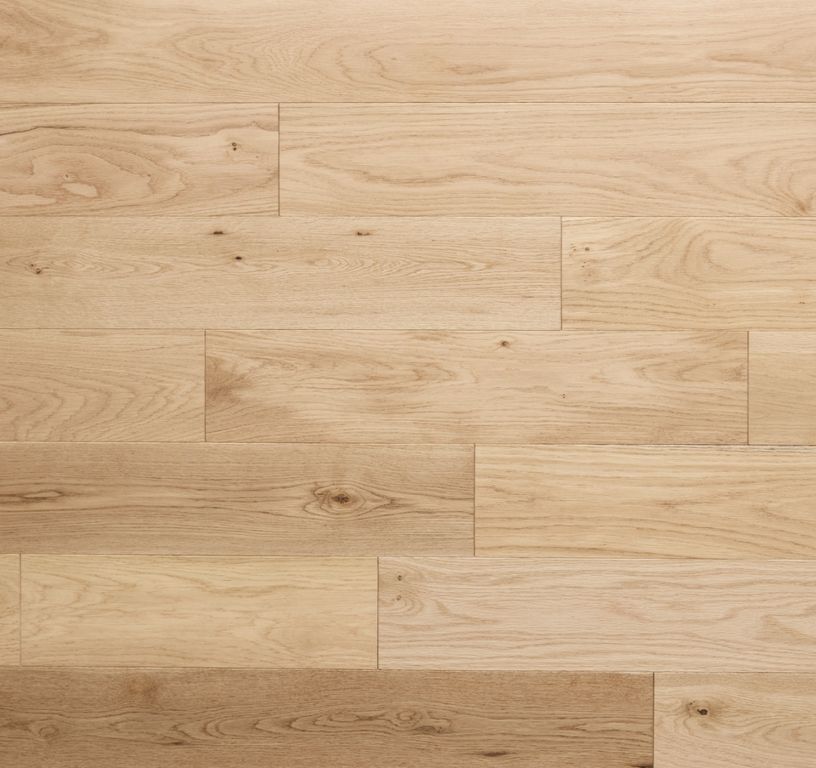 Parquet massif ROYAUME 125 CHENE AUTHENTIQUE, chêne naturel, verni, larg. 12.50 cm