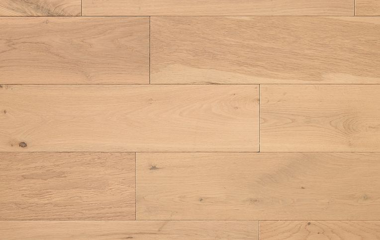 Parquet massif ROYAUME 125 CHENE AUTHENTIQUE, chêne naturel, verni, larg. 12.50 cm