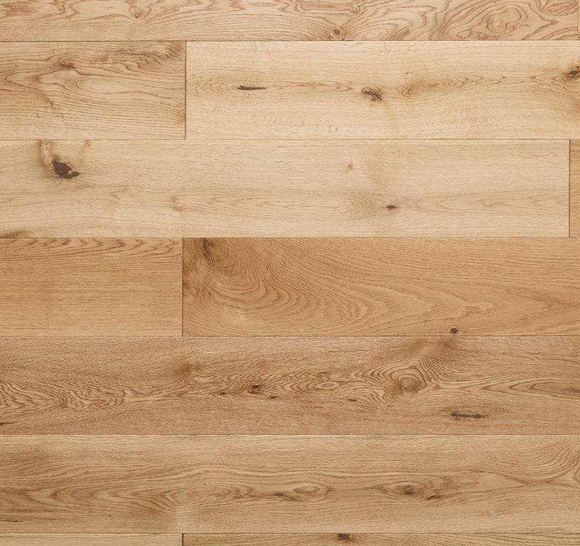 Parquet massif ROYAUME 150 CHENE AUTHENTIQUE, chêne naturel, verni, larg. 15.00 cm