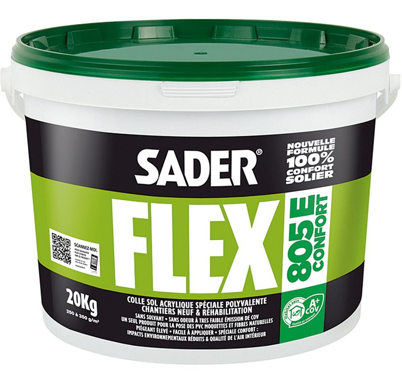 Colle Bostik SADERFLEX 805E, pour sols Moquette, pour sols PVC et moquette, 20.00 kg