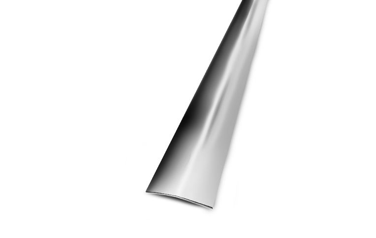 Barre de seuil SEUIL ADHESIF 30 , aluminium, décor inox , l.3.00 x L. 93.00 cm