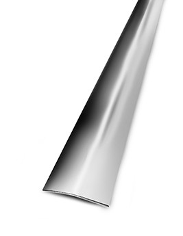 Barre de seuil SEUIL ADHESIF 30  INOX 166, Aluminium, décor , l.3.00 x L. 166.00 cm