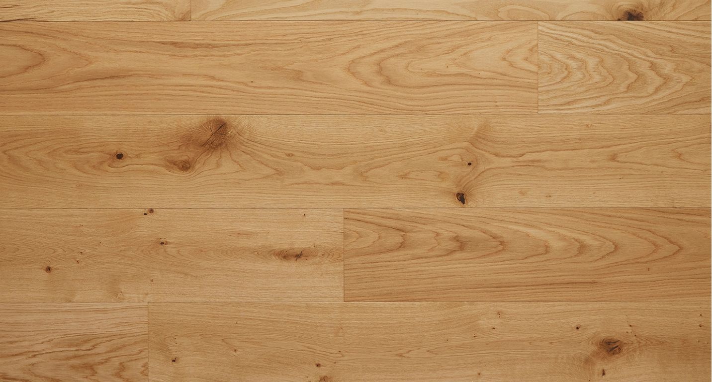 Parquet contrecollé CHATELET 190 CHENE AUTHENTIQUE, chêne miel, verni, larg. 19.00 cm