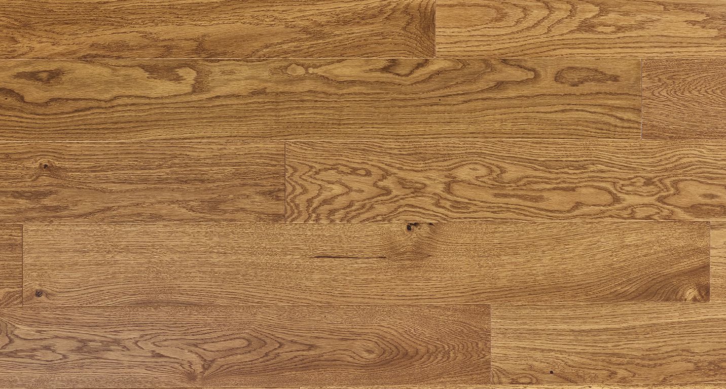 Parquet contrecollé PALAIS 130 CHENE AUTHENTIQUE, chêne miel, verni, larg. 13.00 cm