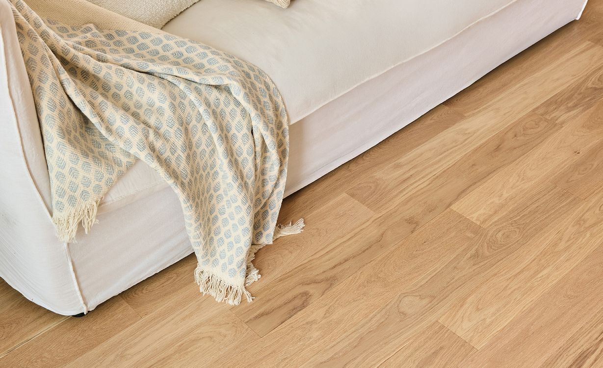 Parquet contrecollé PALAIS 110 CHENE AUTHENTIQUE, chêne blanc, verni, larg. 11.00 cm