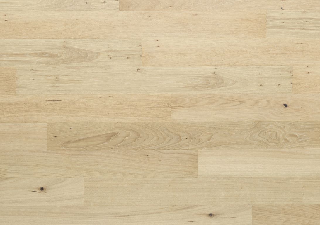 Parquet contrecollé PALAIS 110 CHENE AUTHENTIQUE, chêne blanc, verni, larg. 11.00 cm