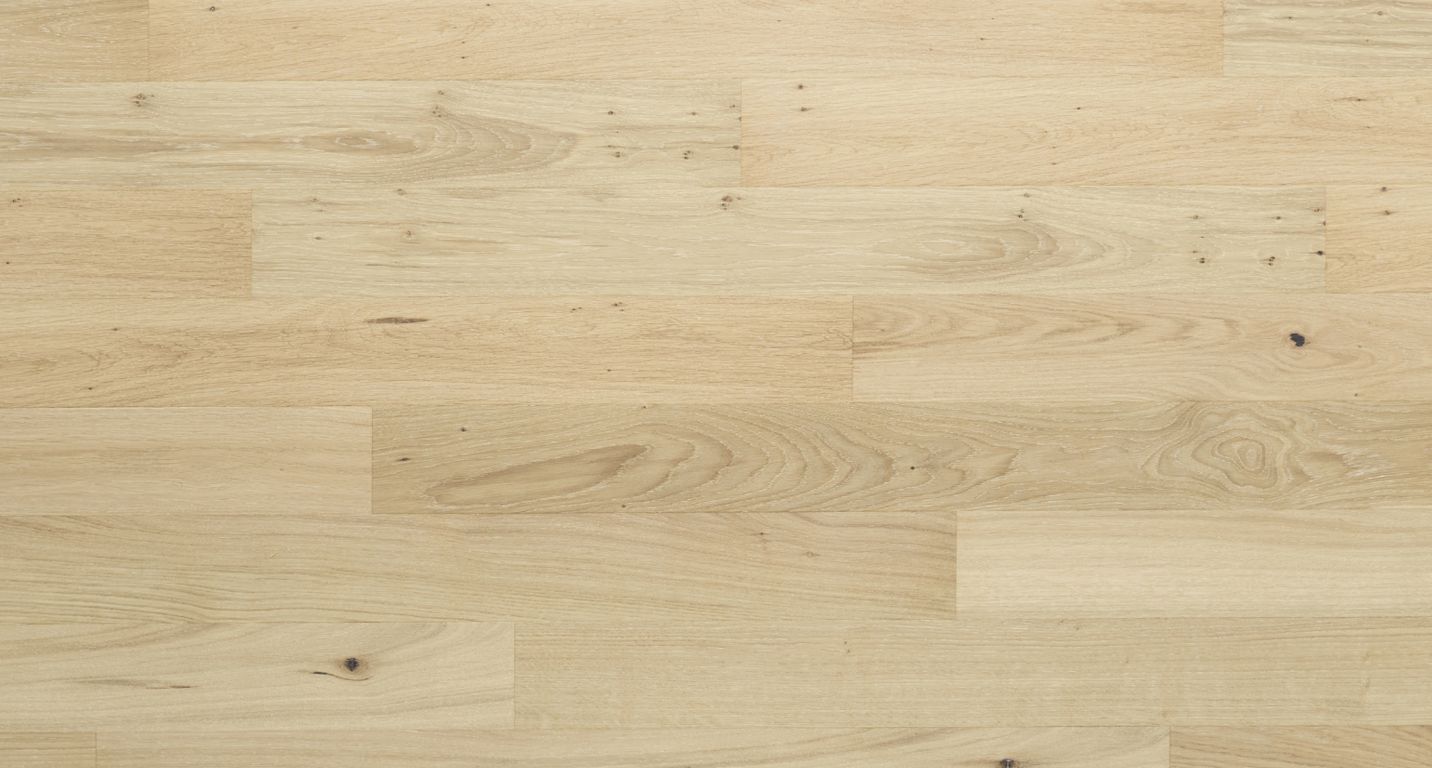 Parquet contrecollé PALAIS 110 CHENE AUTHENTIQUE, chêne blanc, verni, larg. 11.00 cm