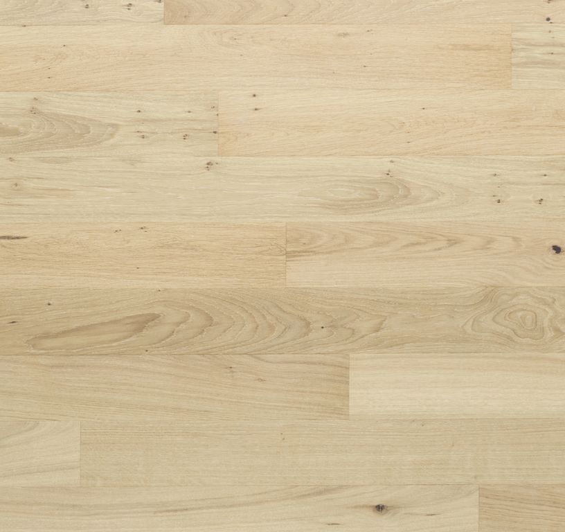 Parquet contrecollé PALAIS 110 CHENE AUTHENTIQUE, chêne blanc, verni, larg. 11.00 cm