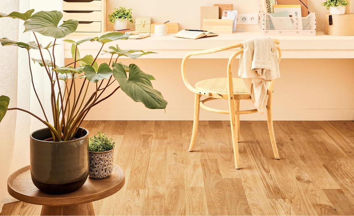 Parquet contrecollé PALAIS 110 CHENE AUTHENTIQUE, chêne naturel, verni, larg. 11.00 cm