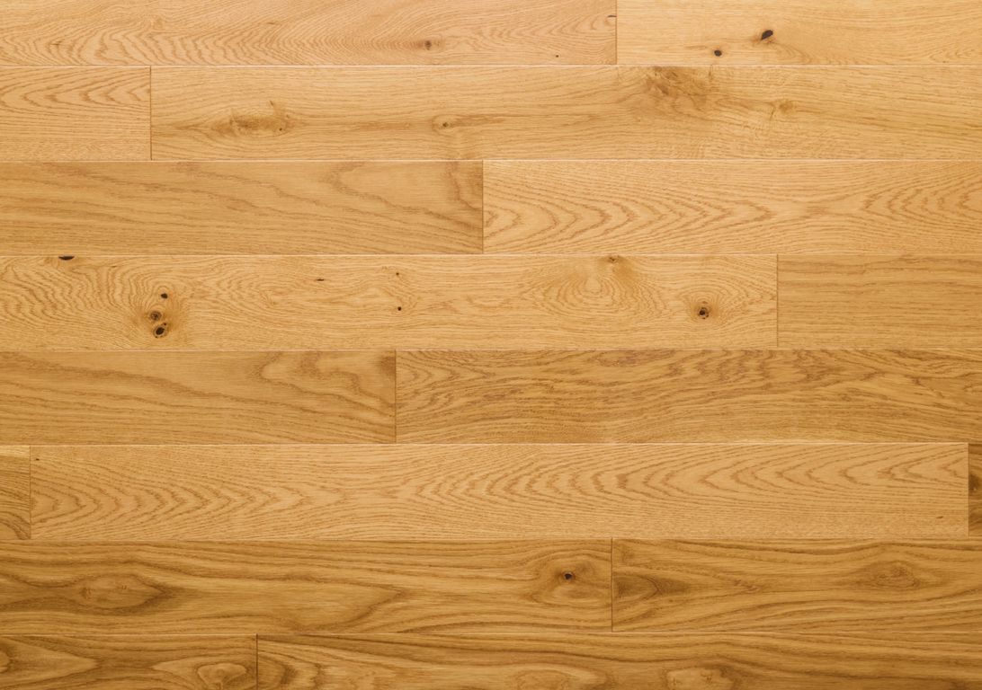 Parquet contrecollé PALAIS 110 CHENE AUTHENTIQUE, chêne marron clair, verni, larg. 11.00 cm