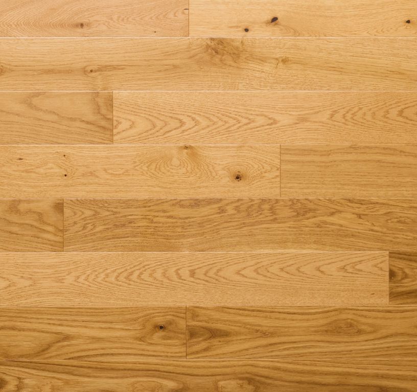 Parquet contrecollé PALAIS 110 CHENE AUTHENTIQUE, chêne marron clair, verni, larg. 11.00 cm