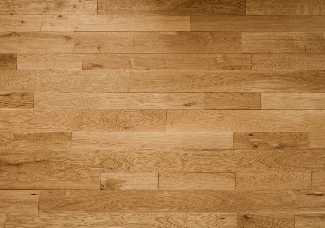 Parquet massif PALACE 90 CHENE AUTHENTIQUE, chêne naturel, verni, larg. 9.00 cm