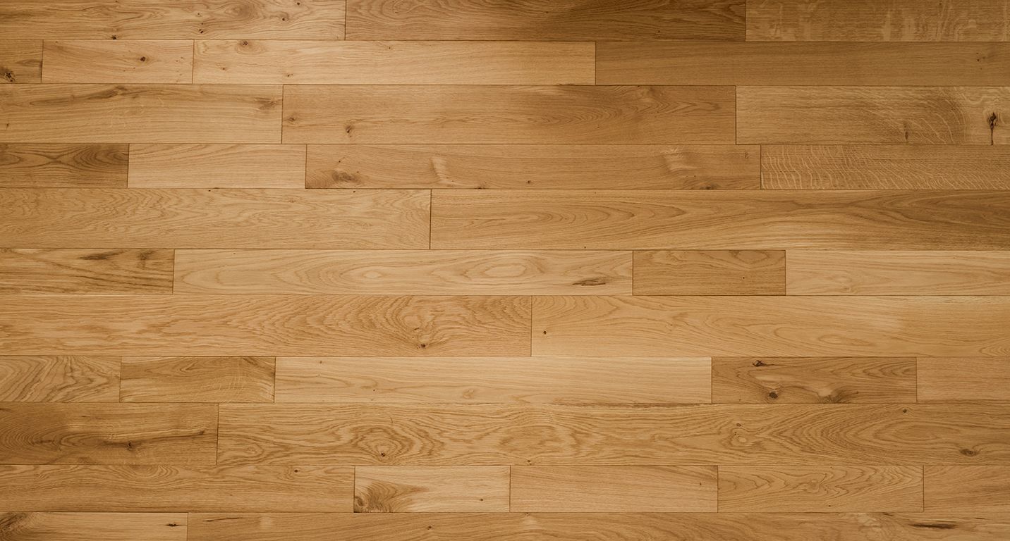 Parquet massif PALACE 120 CHENE AUTHENTIQUE, chêne naturel, verni, larg. 12.00 cm