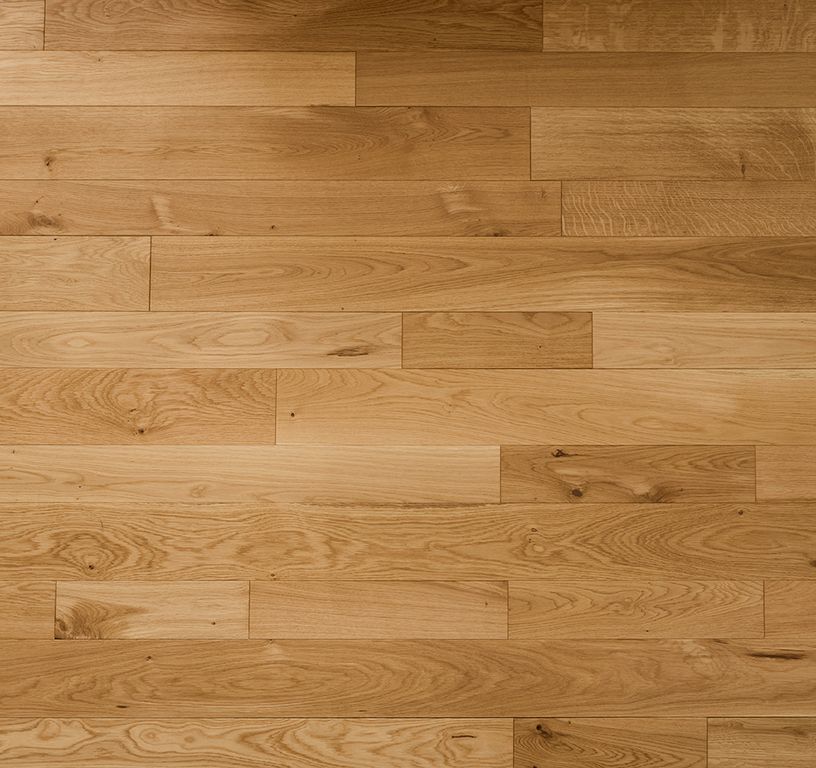 Parquet massif PALACE 120 CHENE AUTHENTIQUE, chêne naturel, verni, larg. 12.00 cm