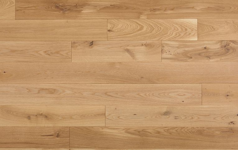Parquet massif PALACE 120 CHENE AUTHENTIQUE, chêne naturel, verni, larg. 12.00 cm