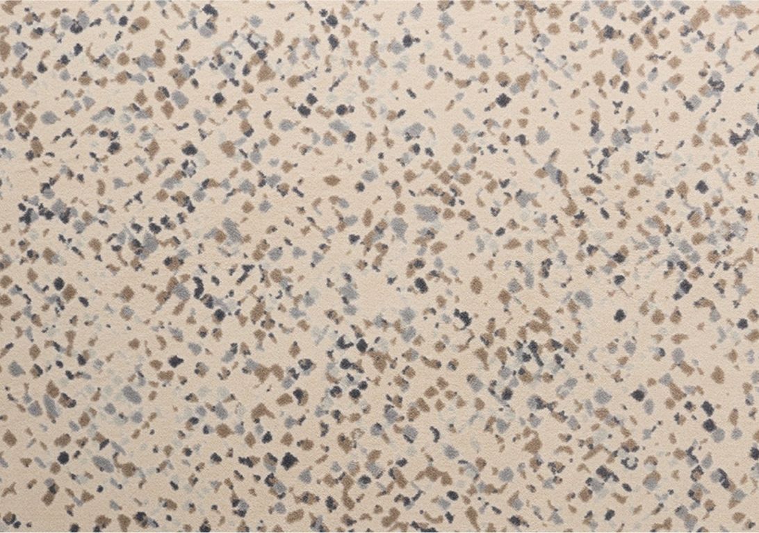 Moquette imprimée Meteor , col beige, rouleau 4.00 m