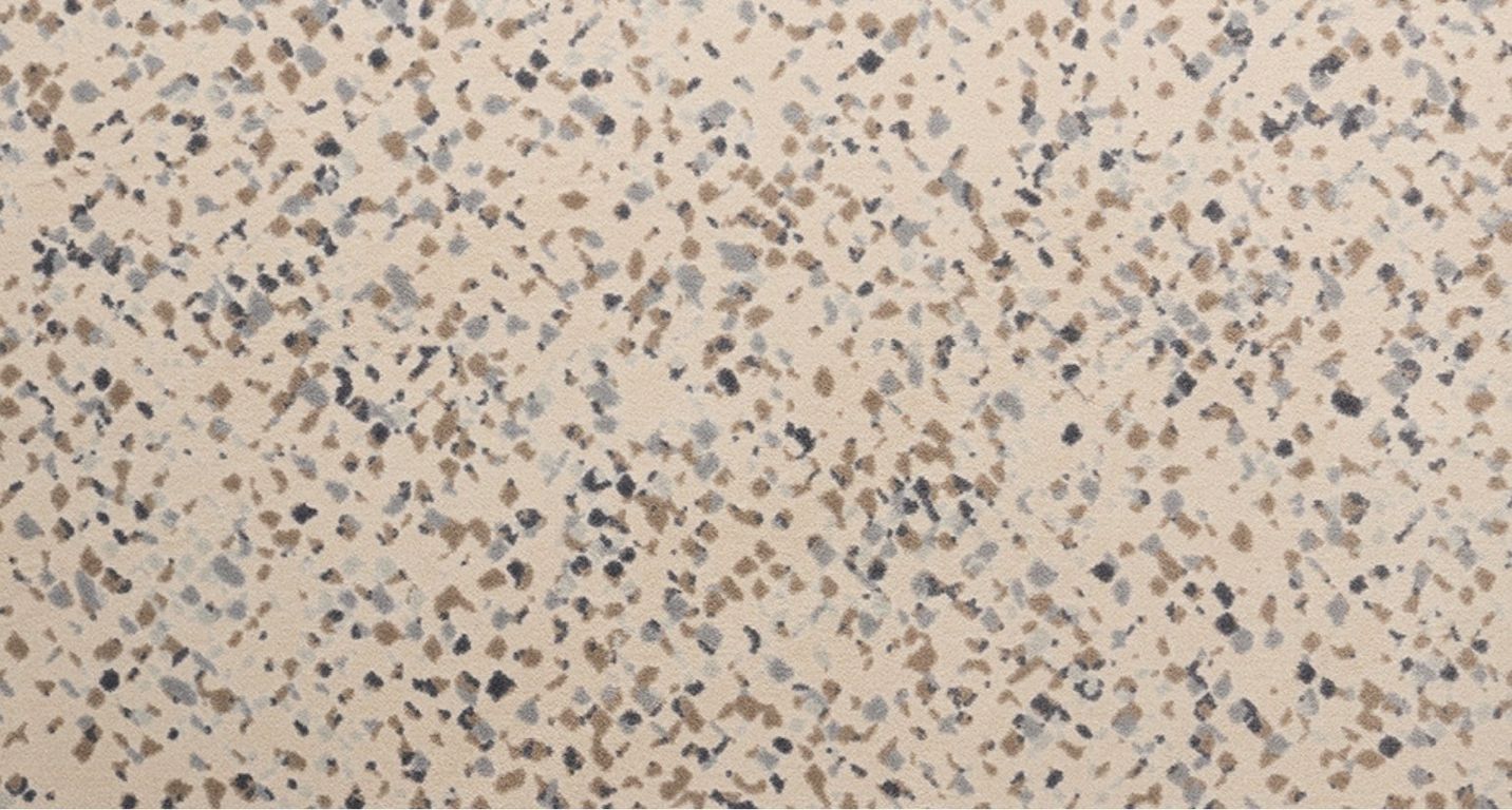 Moquette imprimée Meteor , col beige, rouleau 4.00 m