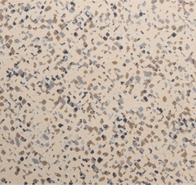 Moquette imprimée Meteor , col beige, rouleau 4.00 m