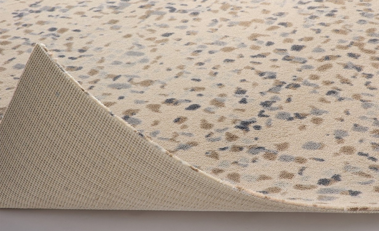 Moquette imprimée Meteor , col beige, rouleau 4.00 m