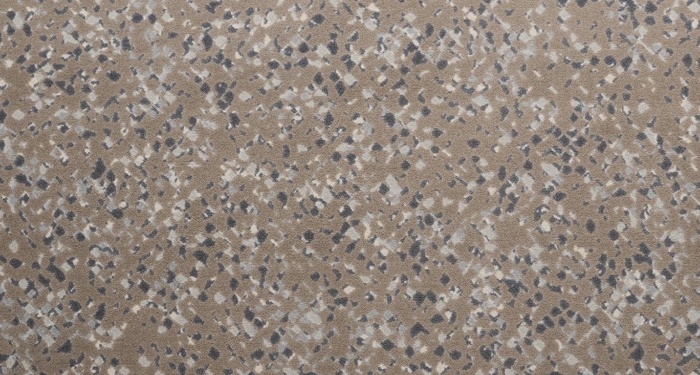 Moquette imprimée Meteor , col Taupe, rouleau 4.00 m