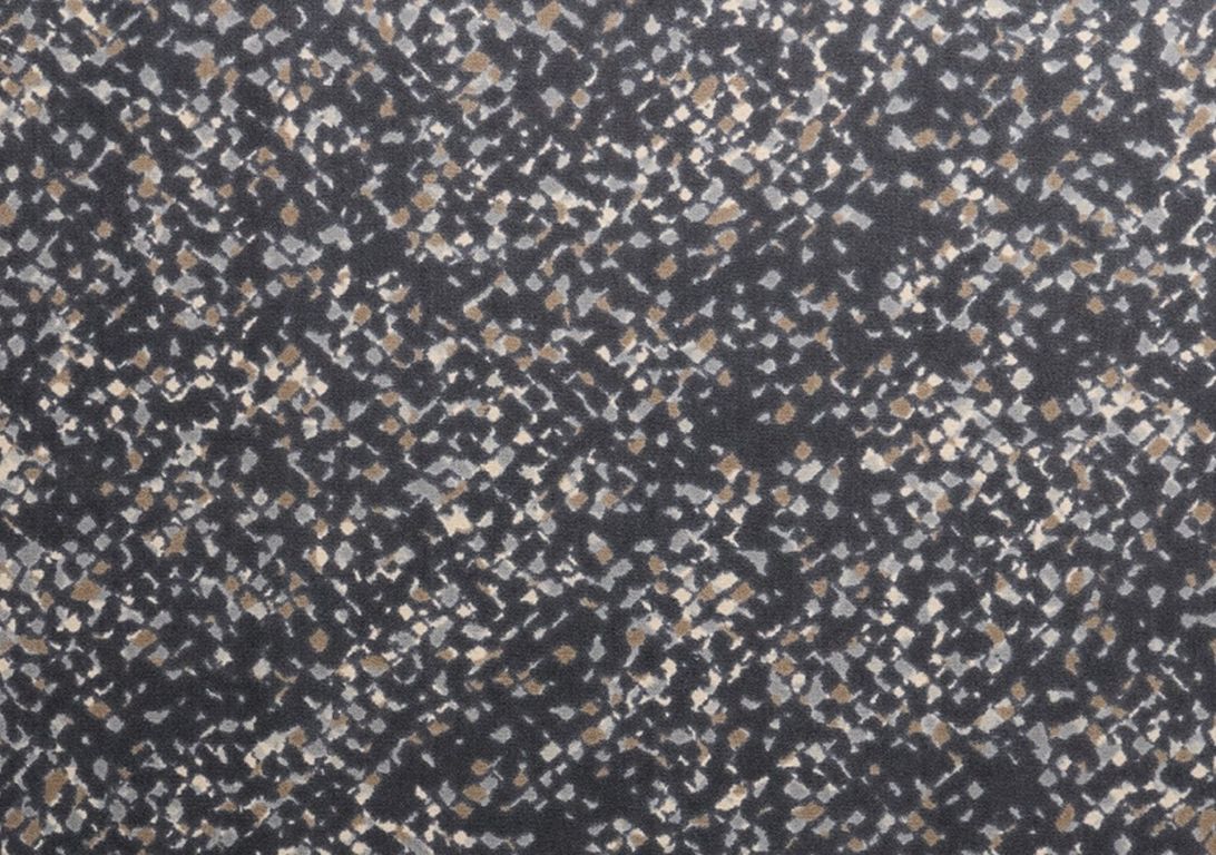 Moquette imprimée Meteor , col bleu marine, rouleau 4.00 m