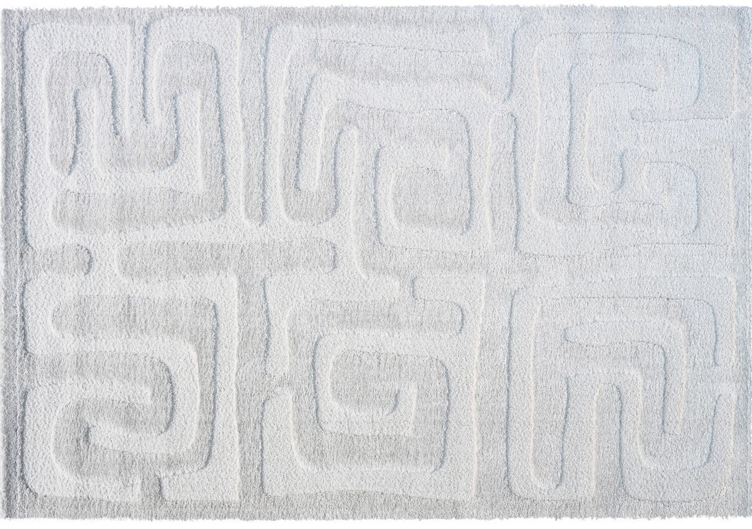 Tapis ALBANE , géométrique  Ecru