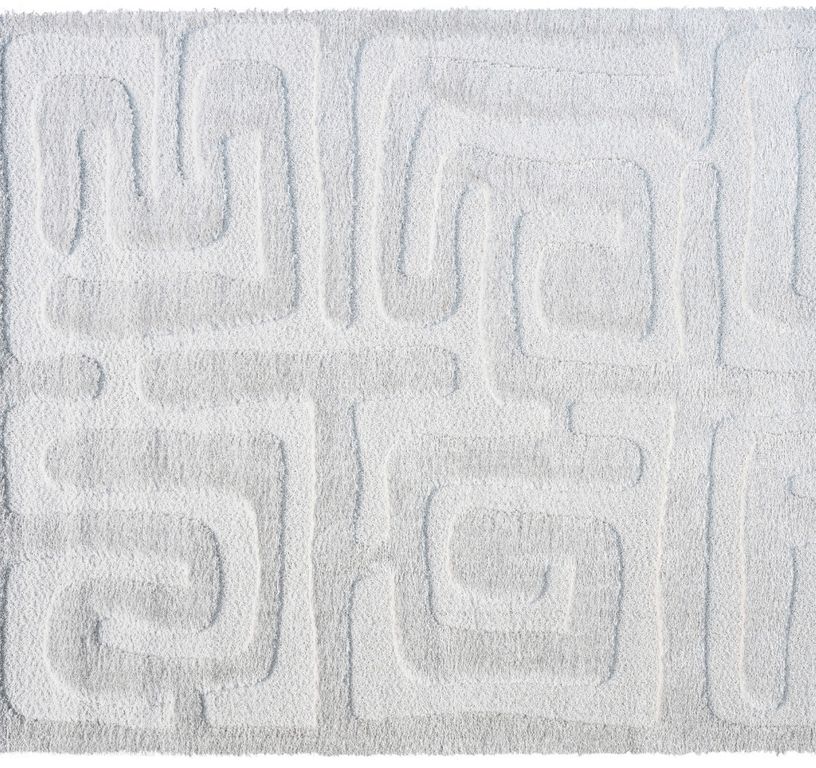 Tapis ALBANE , géométrique  Ecru