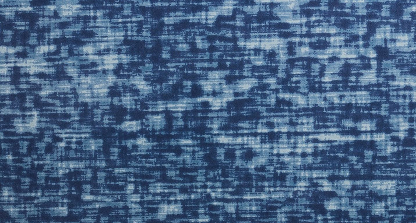 Moquette imprimée Odyssey, col bleu , rouleau 4.00 m