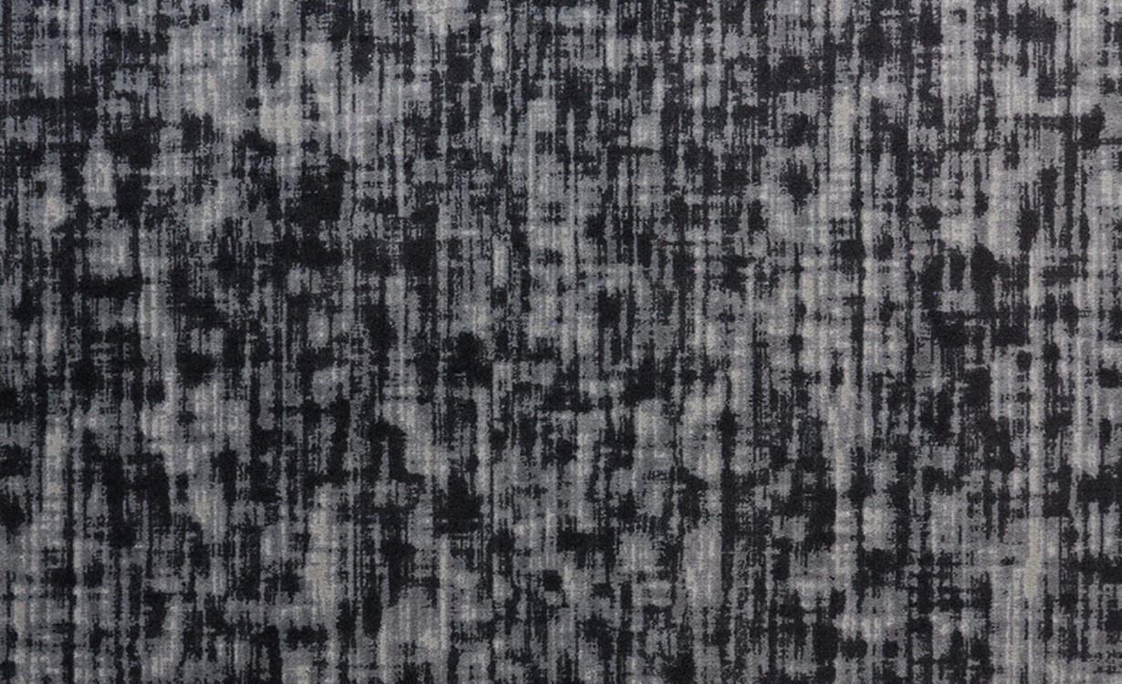 Moquette imprimée Odyssey, col noir et gris, rouleau 4.00 m