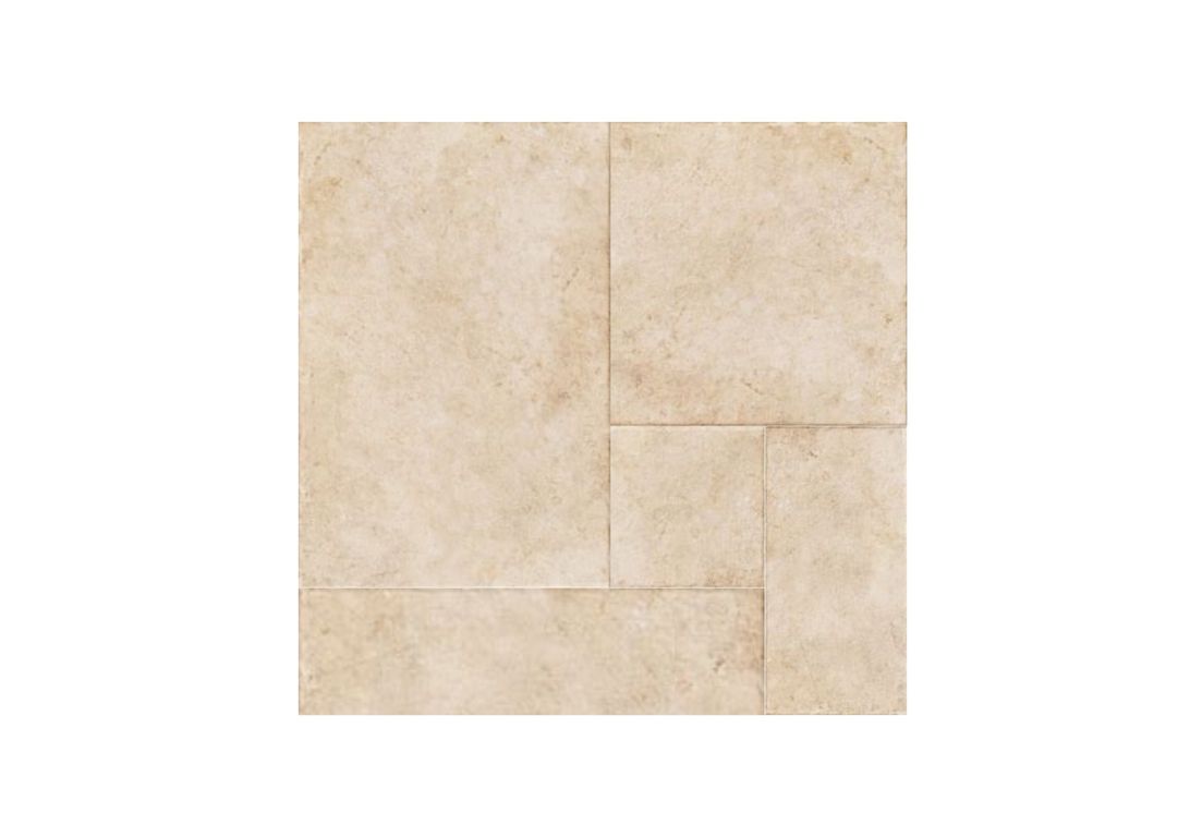 Carrelage MODUL PIERRE DE BOURGOGNE, aspect pierre beige, dim 44.00 x 66.00 cm